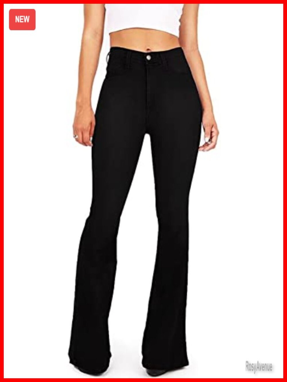 Women's High Waisted Flare Bootcut Stretch Denim Jeans Slimming